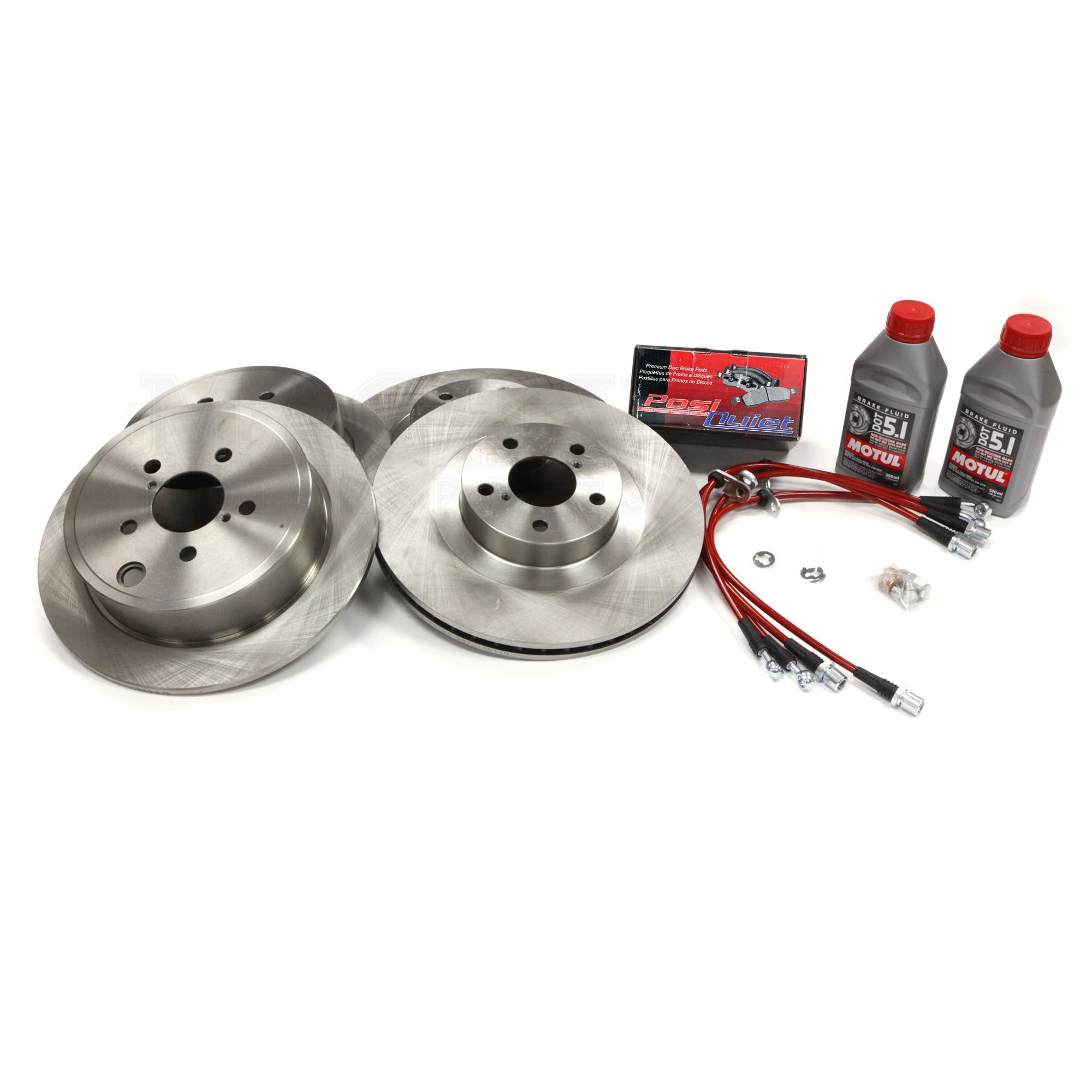 Brake Pad/Rotor Kit 2008-2014 WRX Front/Rear Complete