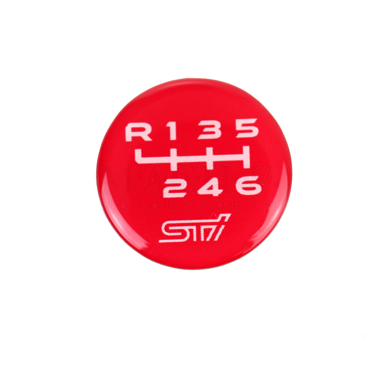 STI Shift Pattern Emblem Cherry Red