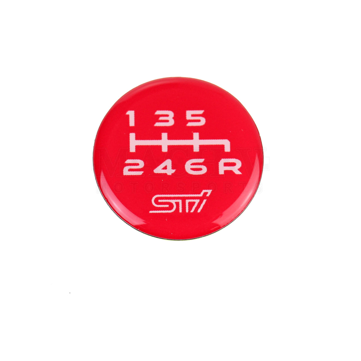 STI Shift Pattern Emblem Cherry Red