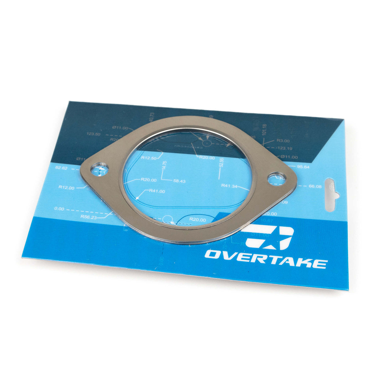 Overtake 3-Inch 2-Hole Gasket Double Thick (Downpipe to Cat-Back)