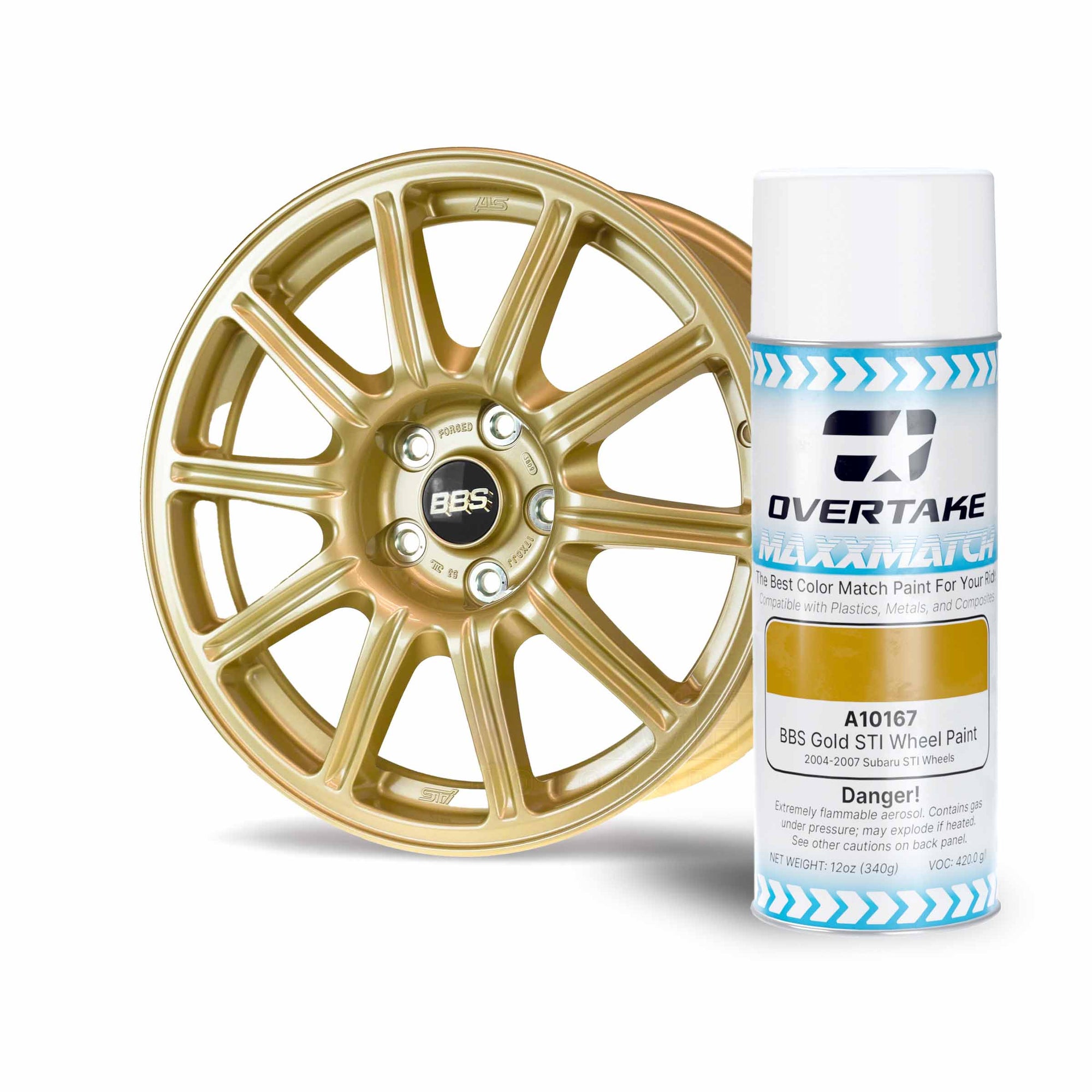 Overtake MaxxMatch BBS Gold Wheel Paint