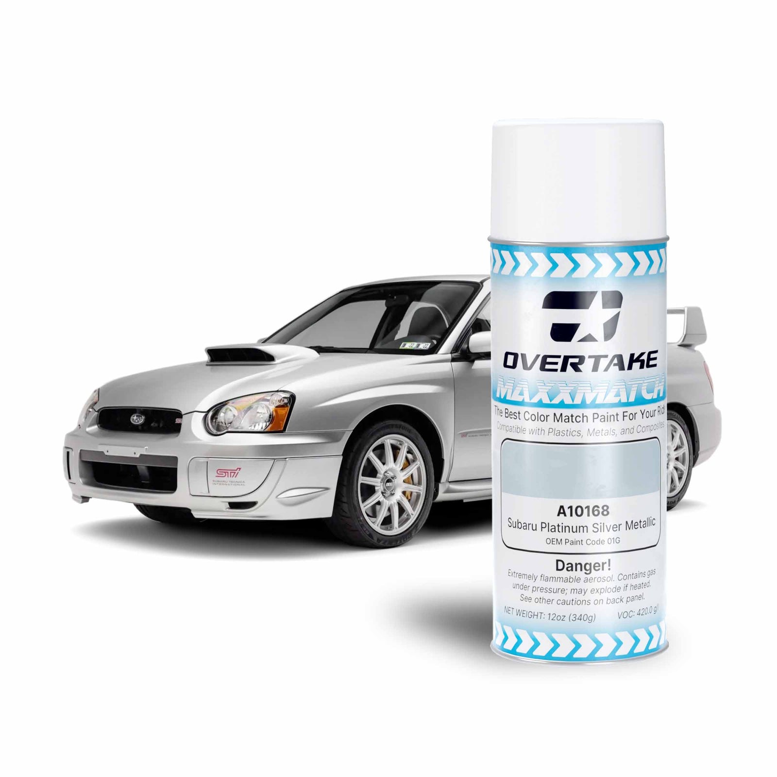 Overtake MaxxMatch Platinum Silver Metallic (PSM) 01G Paint