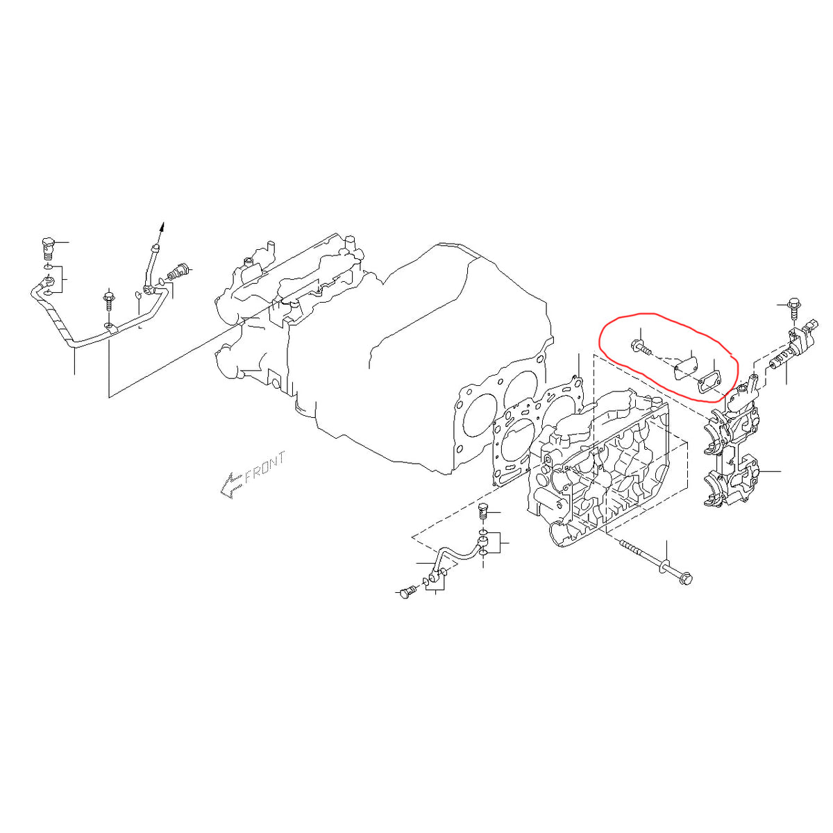 AVCS Solenoid Access Plate and Gasket 2006-2014 WRX/2004-2021 STI
