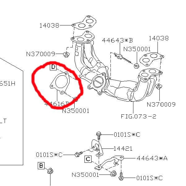 Subaru Turbo to Exhaust Manifold Gasket 2022+ WRX