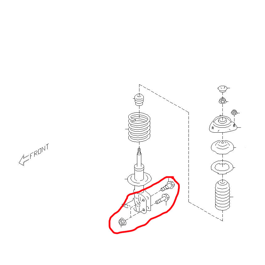 Subaru Front Strut-to-Knuckle Bolt 2013+ BRZ/FR-S/GR86
