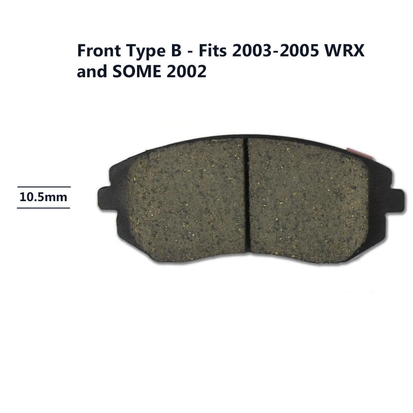 Brake Pad/Rotor Kit 2003 WRX Front Basic