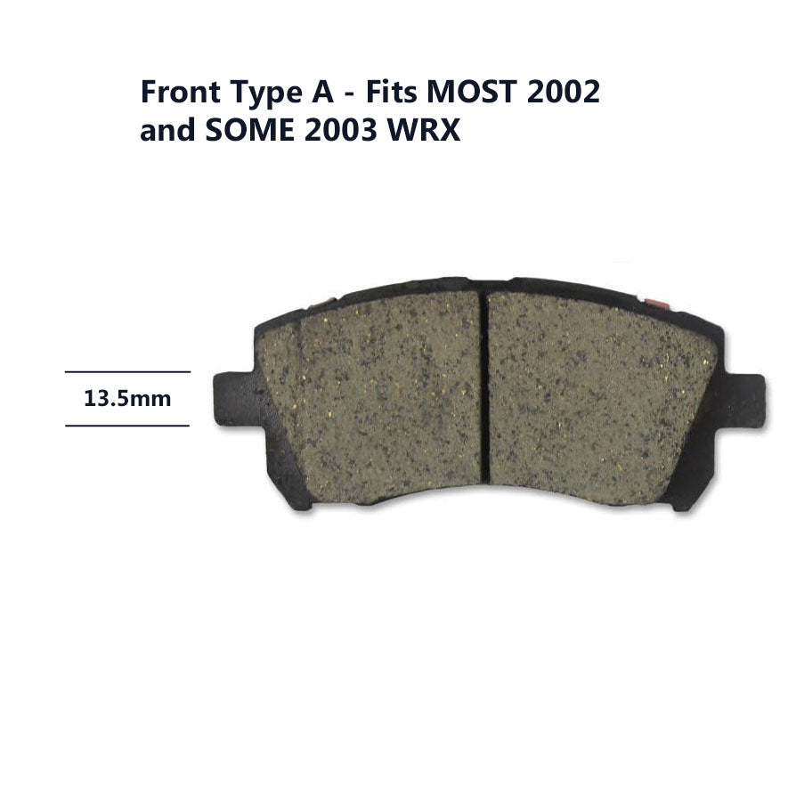 Brake Pad/Rotor Kit 2002 WRX Front Basic