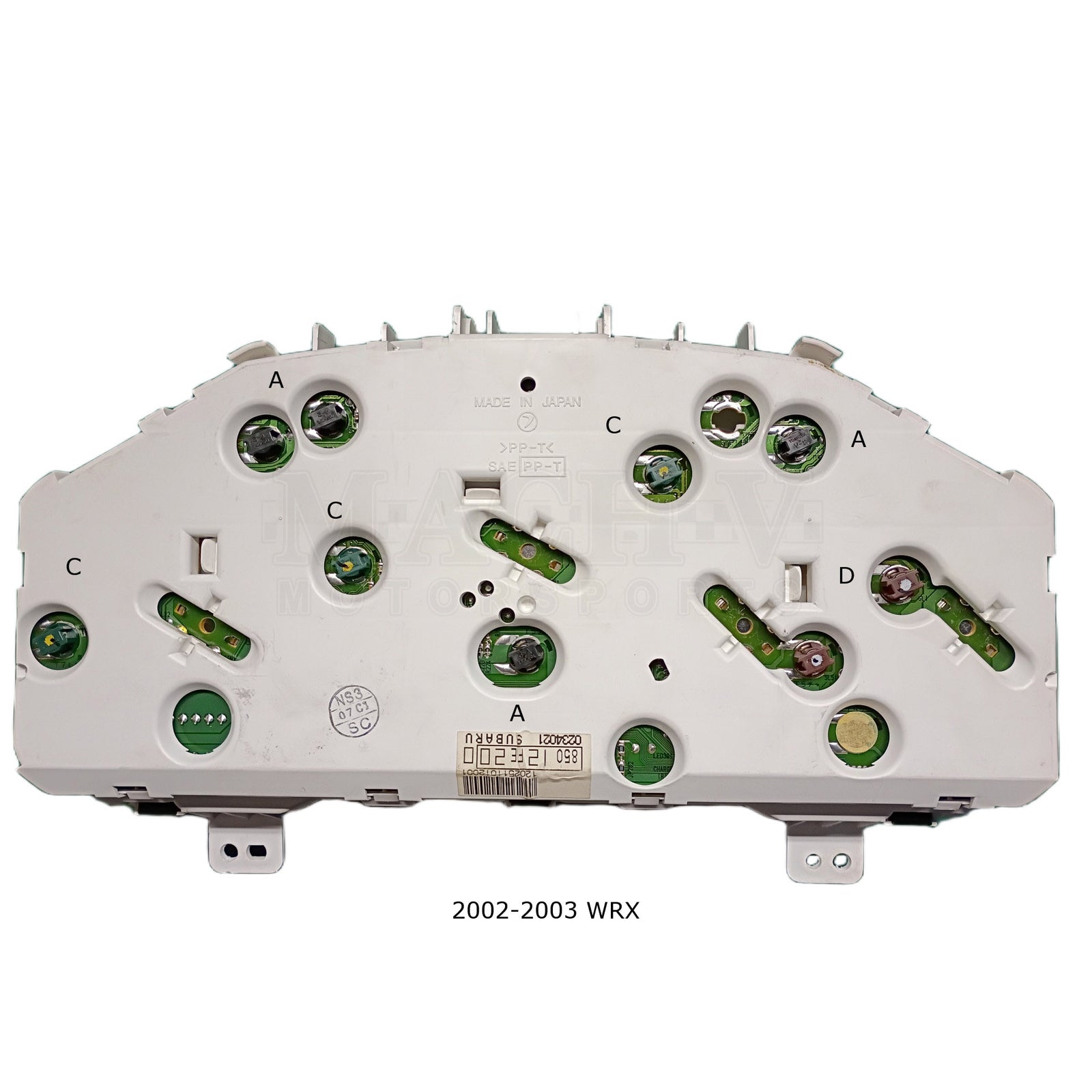 Subaru OEM Gauge Cluster Bulbs 2002-2003 WRX