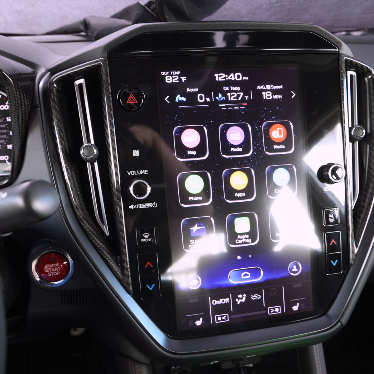 Dry Carbon AC Vent Surrounds 2022+ WRX