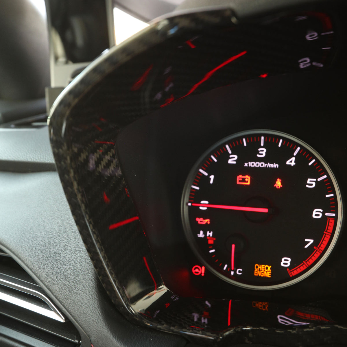 Dry Carbon Gauge Surround 2022+ WRX
