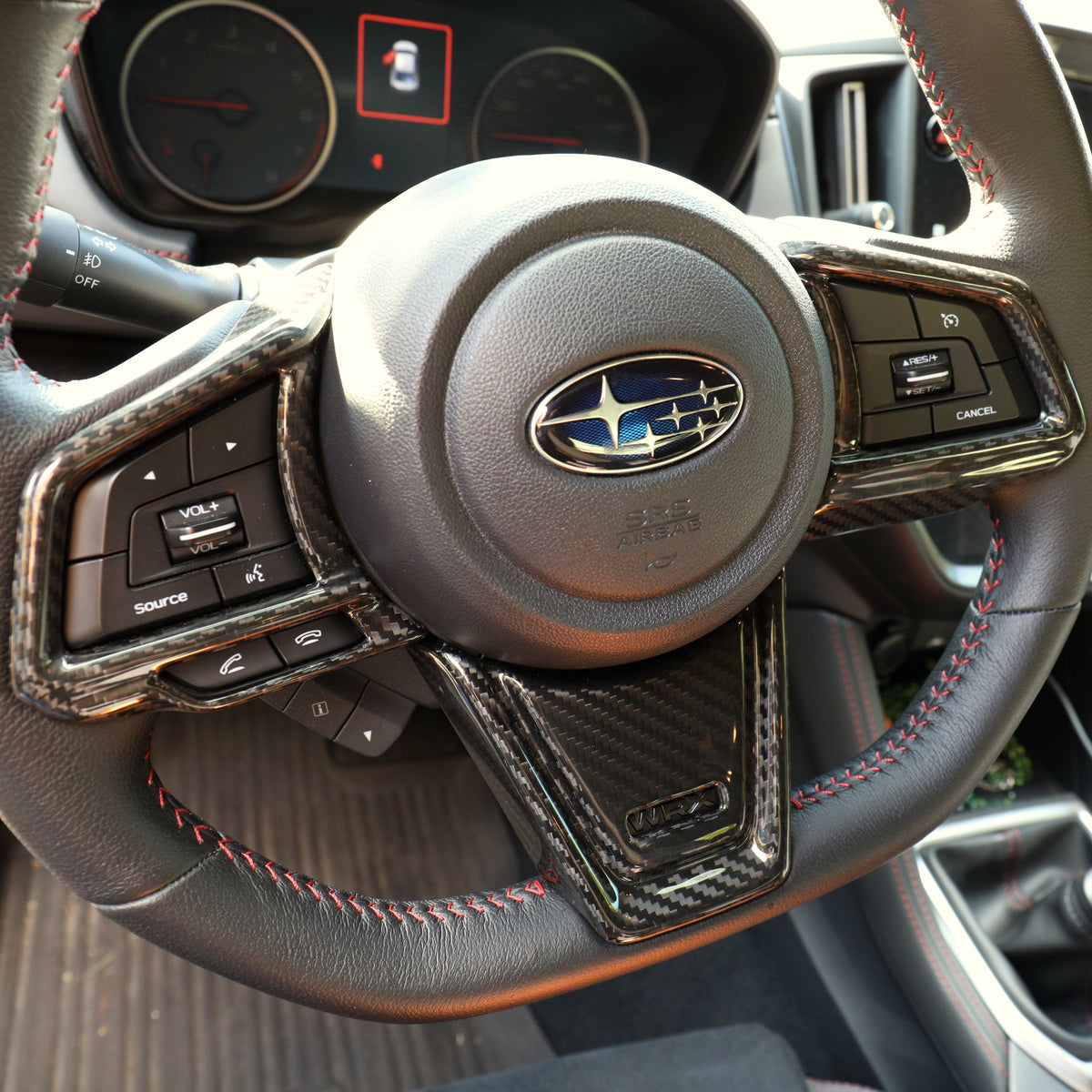 Dry Carbon Steering Wheel Spoke Cover Set 2022+ WRX