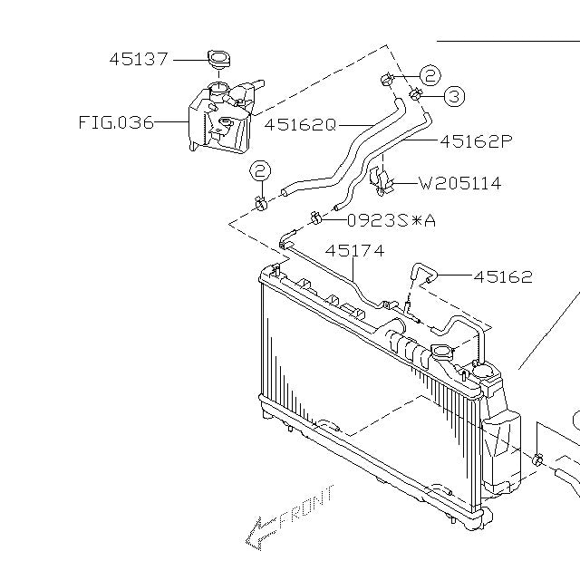 Subaru Coolant Expansion Tank to Overflow Hose 2008-2014 WRX/STI