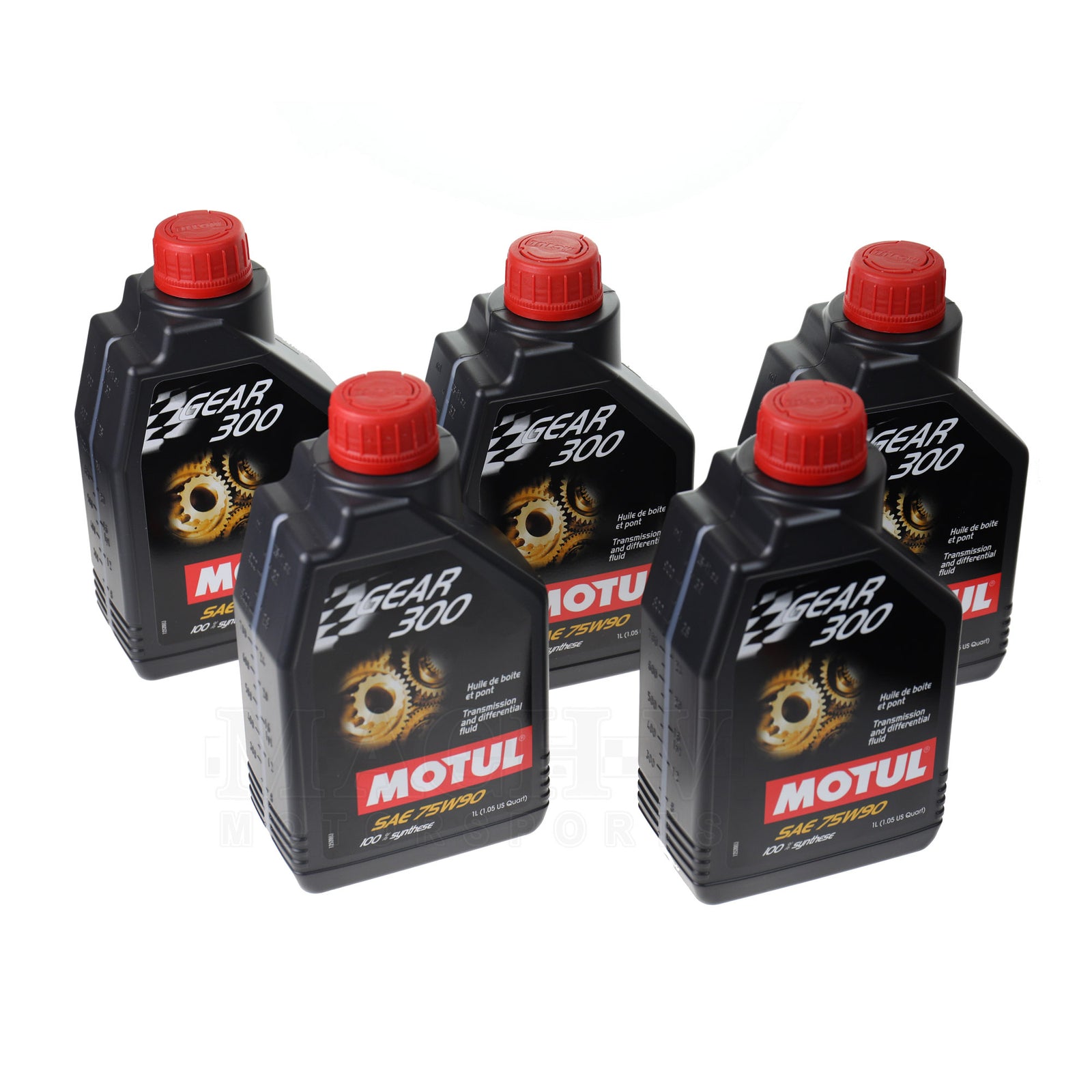 Motul Gear 300 75W90 Synthetic Transmission and Differential Fluid - Liter  - 2 Pack