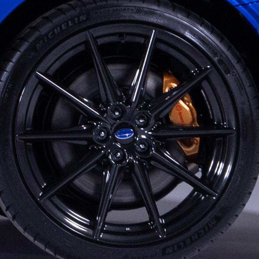 Subaru Black/Red/Gold STI Brembo 2-Pot Rear Caliper A La Carte