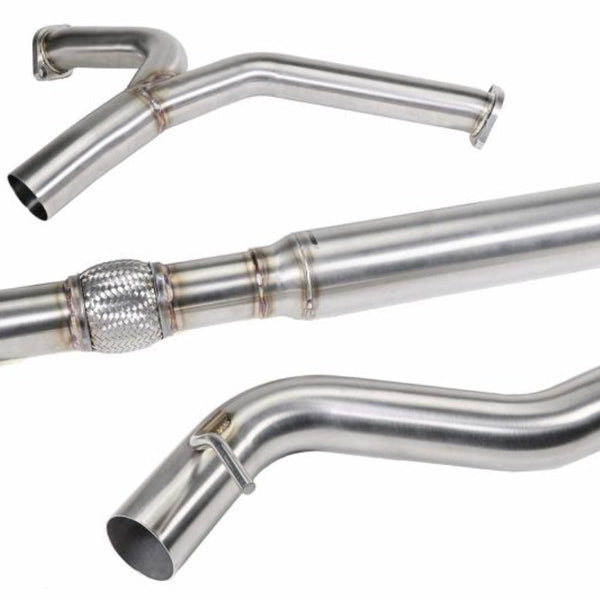 PERRIN Stainless Steel Midpipe W/Resonator 3in. 2022+ WRX