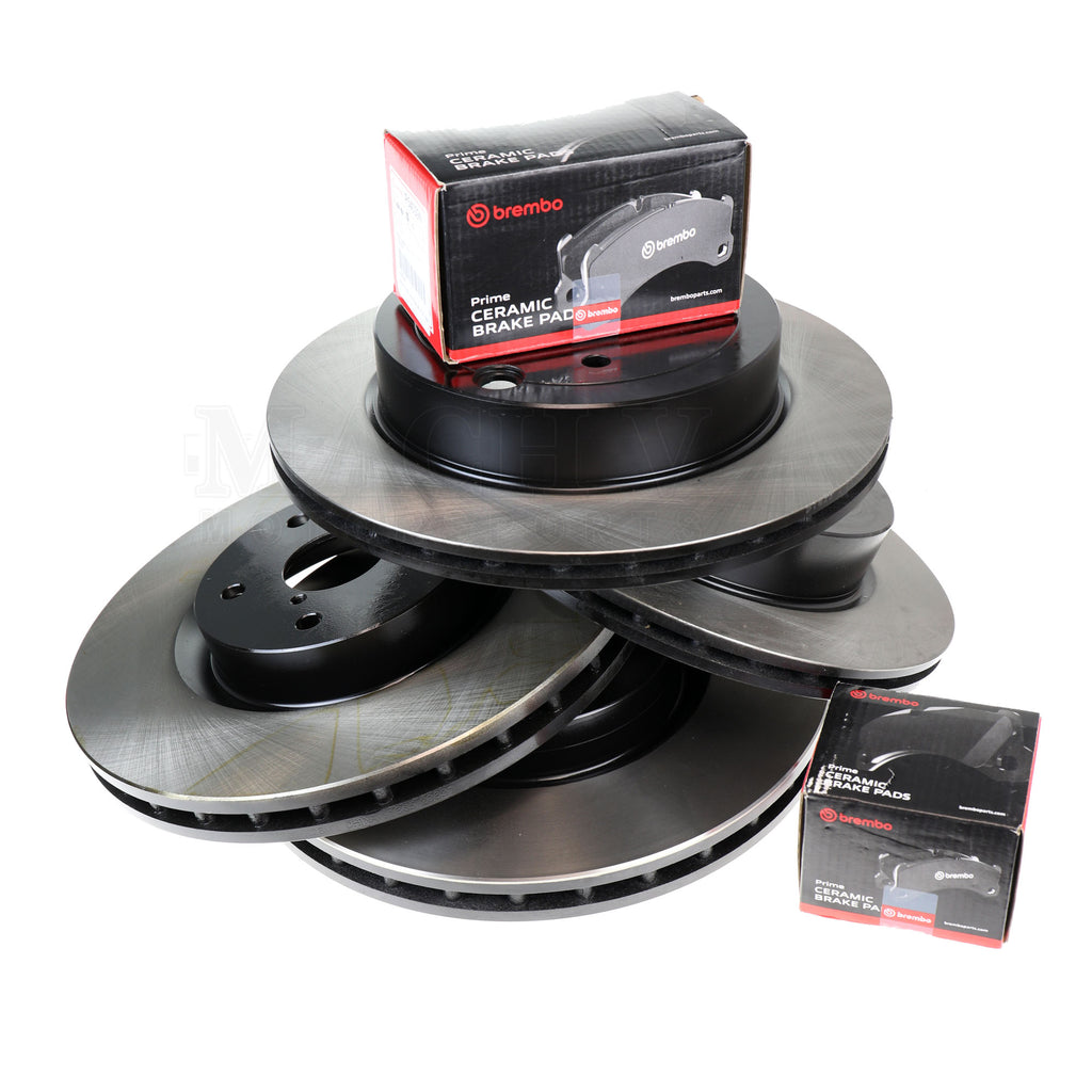 Front Rear Ceramic Brake Pads Rotors Kit for 2012 Mazda 3 Sport Front Rear Ceramic Brake Pads Rotors Kit for 2012 Mazda 3 Sport