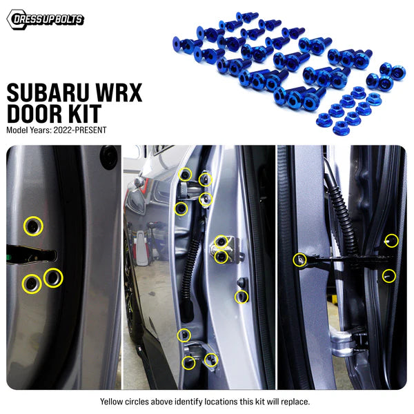 Titanium Door Hardware Dress-Up Bolt Kit 2022+ WRX