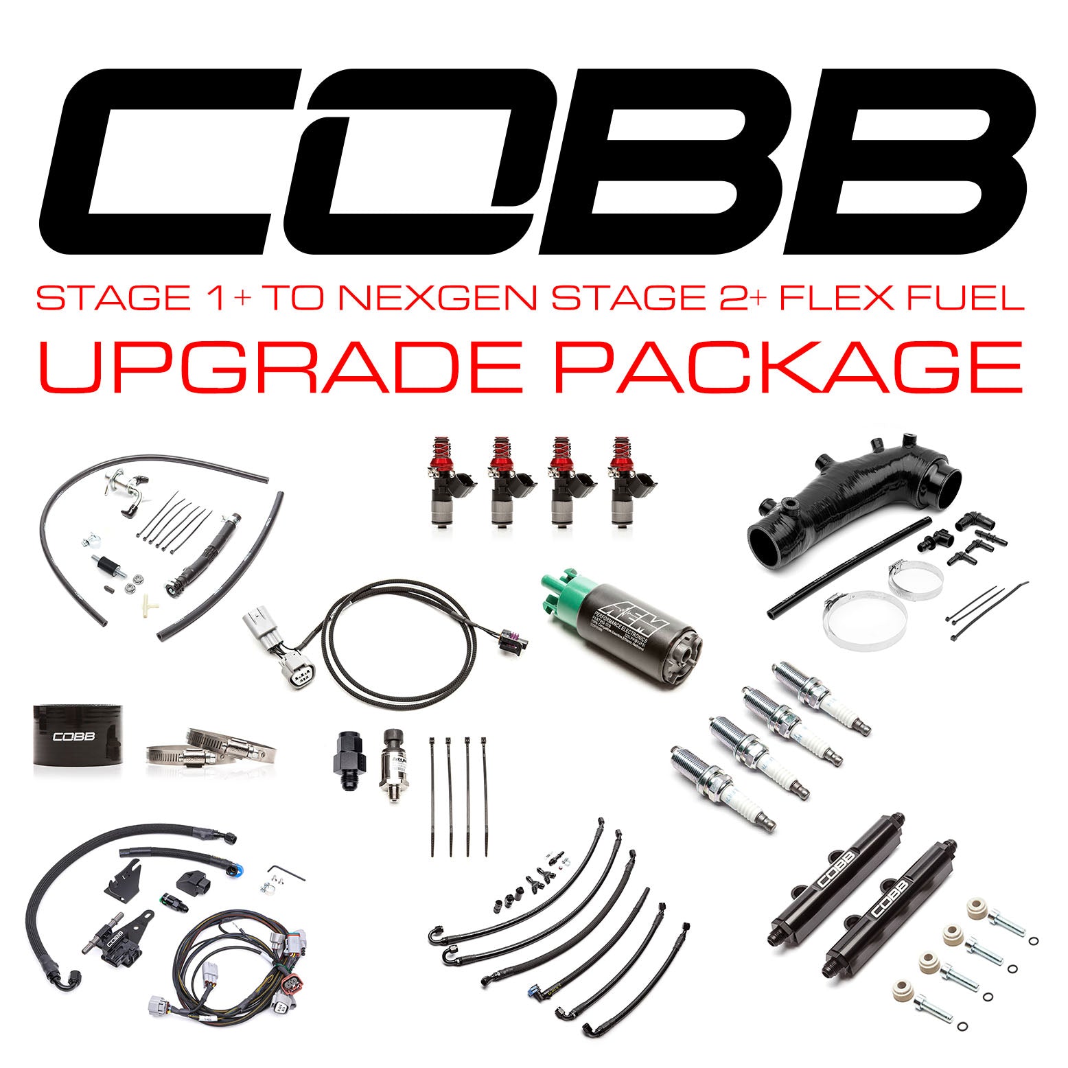 Cobb Stage 1+ to NexGen Stage 2+ Flex Fuel Power Package Upgrade 2015-2021 STI