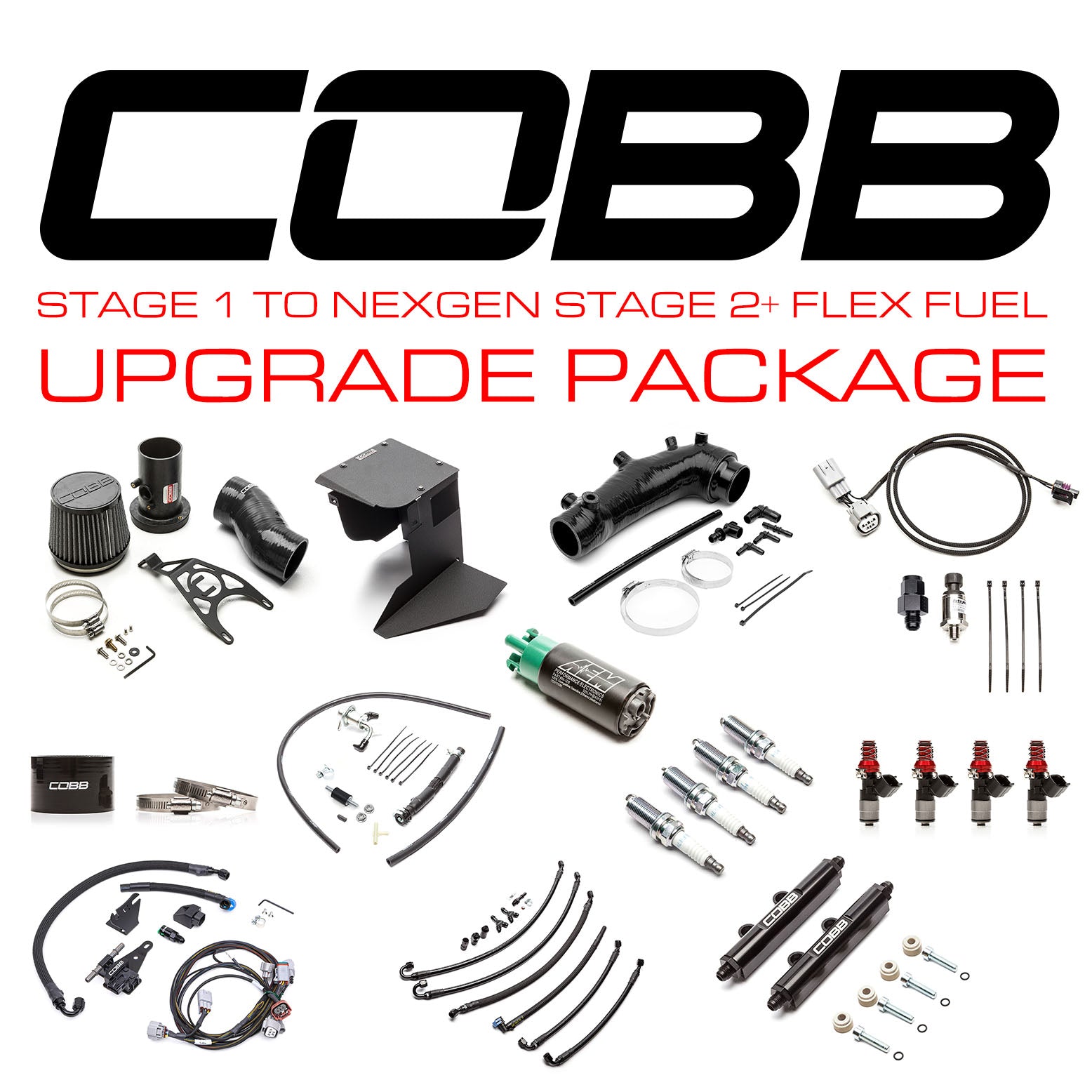 Cobb Stage 1 to NexGen Stage 2+ Flex Fuel Power Package Upgrade 2015-2021 STI