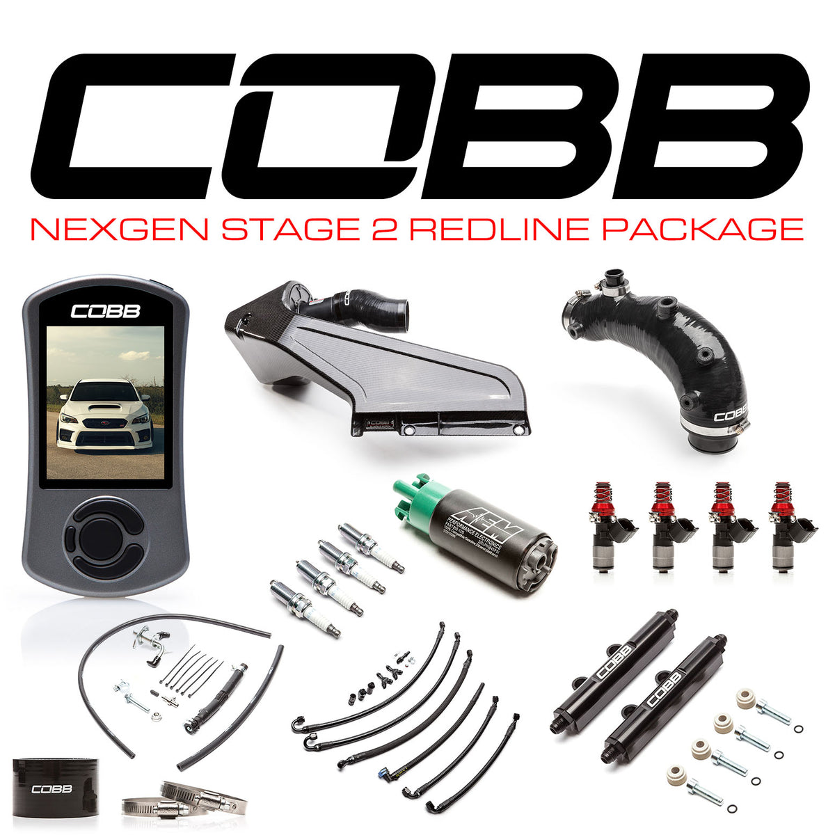 Cobb NexGen Stage 2 Redline Carbon Fiber Power Package with AccessPort V3 2015-2021 STI