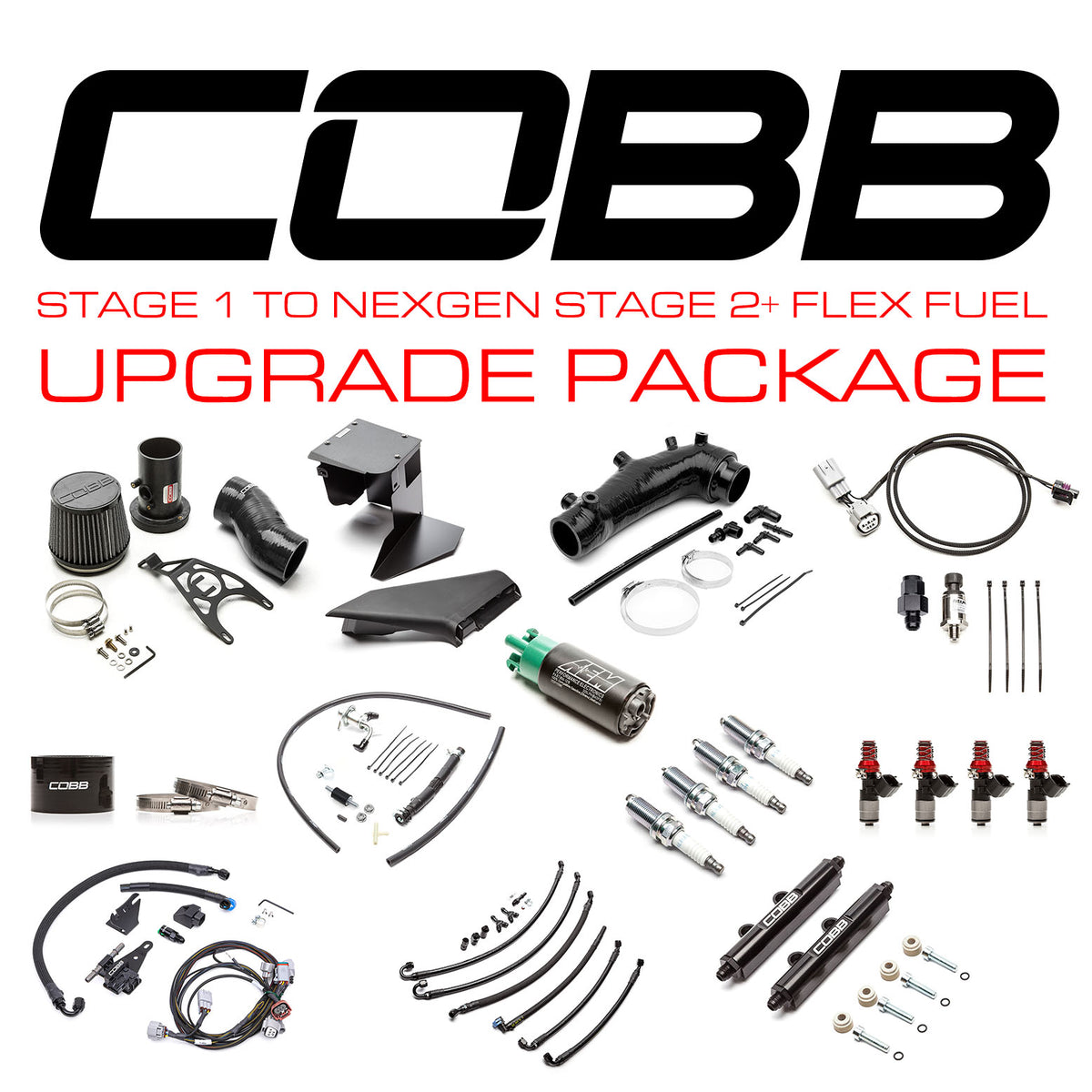 Cobb Stage 1 to NexGen Stage 2+ Flex Fuel Power Package Upgrade 2015-2021 STI