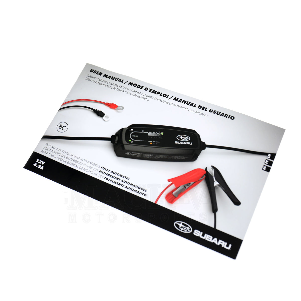 Subaru 12V Battery Charger/Conditioner/Maintainer