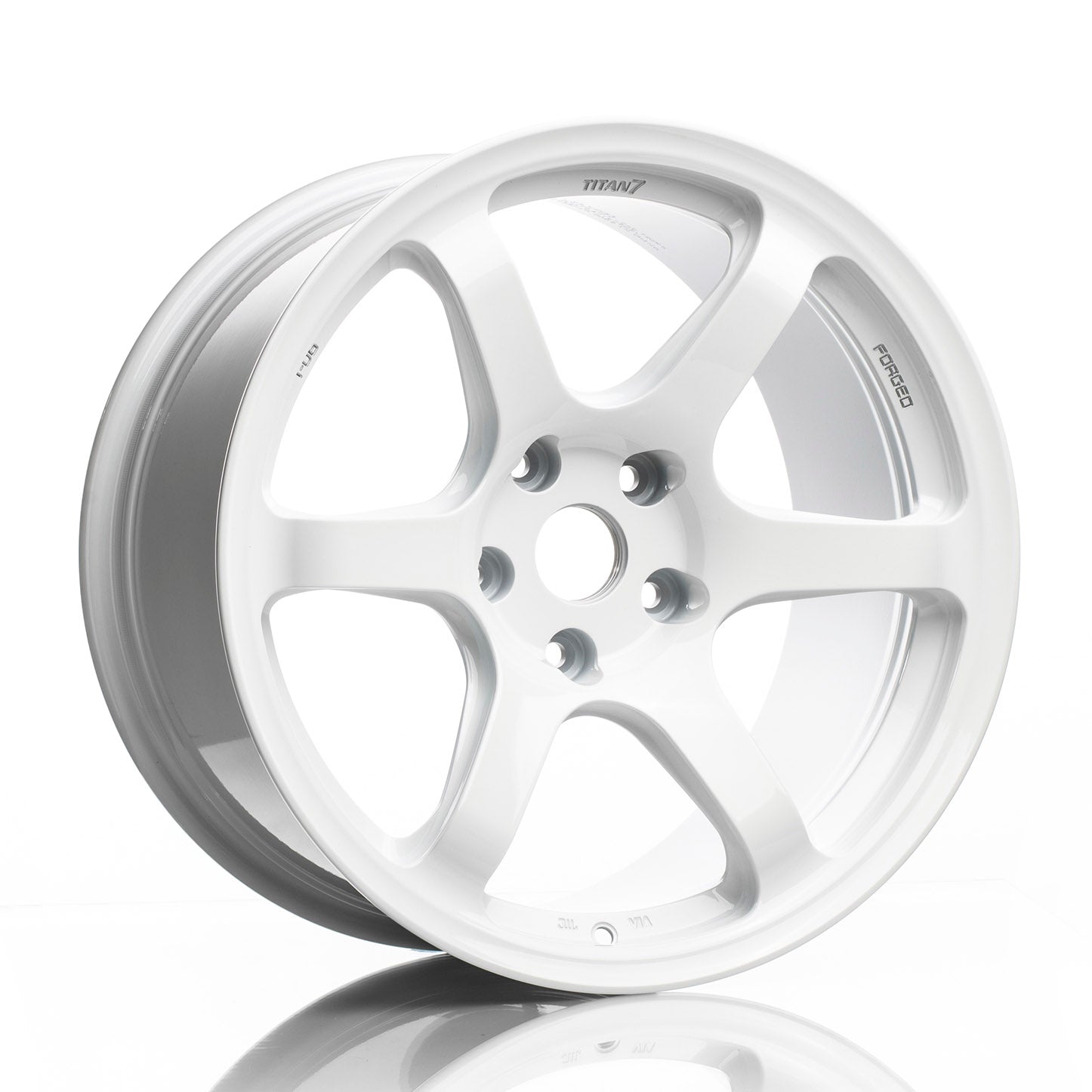 Titan-7 T-D6 Forged 18x9.5 +40 5x114 Wheels Speedline White