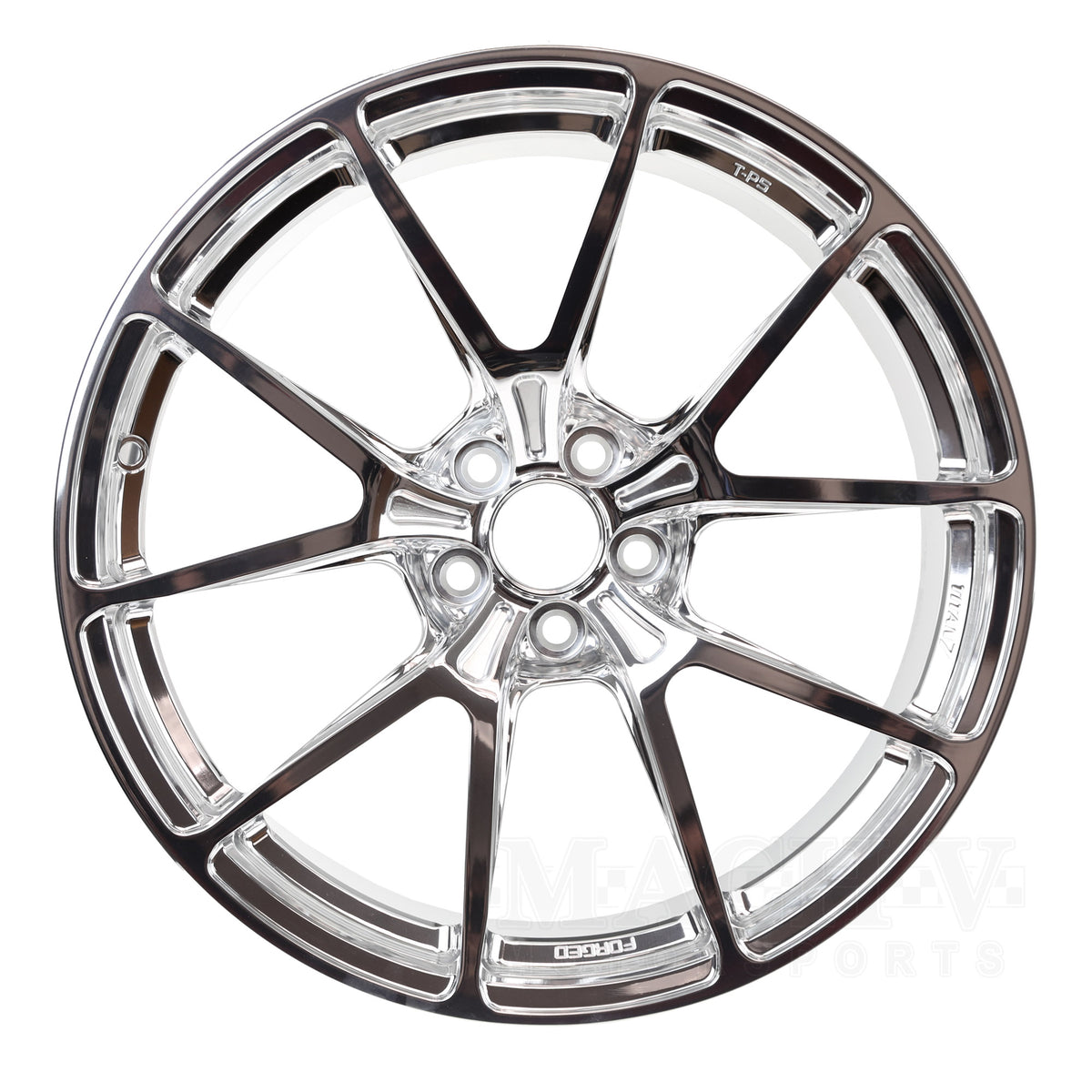 Titan-7 T-P5 Wheel 18x9.5&quot; 5x100 Polished Clear