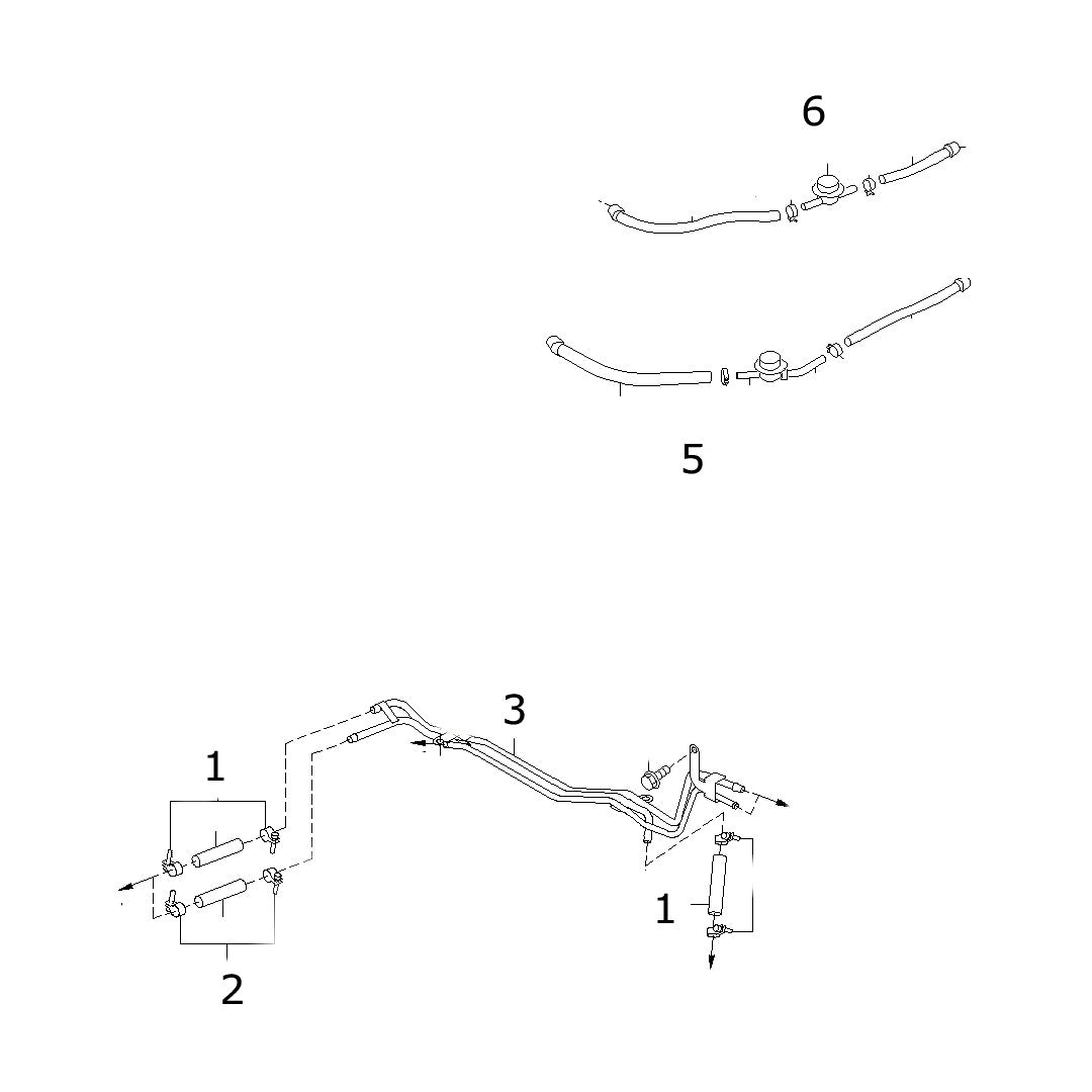 Subaru Fuel Lines 2006-2007 WRX