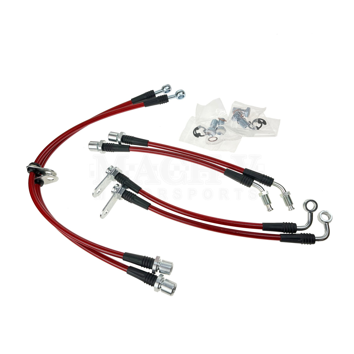 Mach V Stainless Steel Braided Brake Lines 2022+ WRX