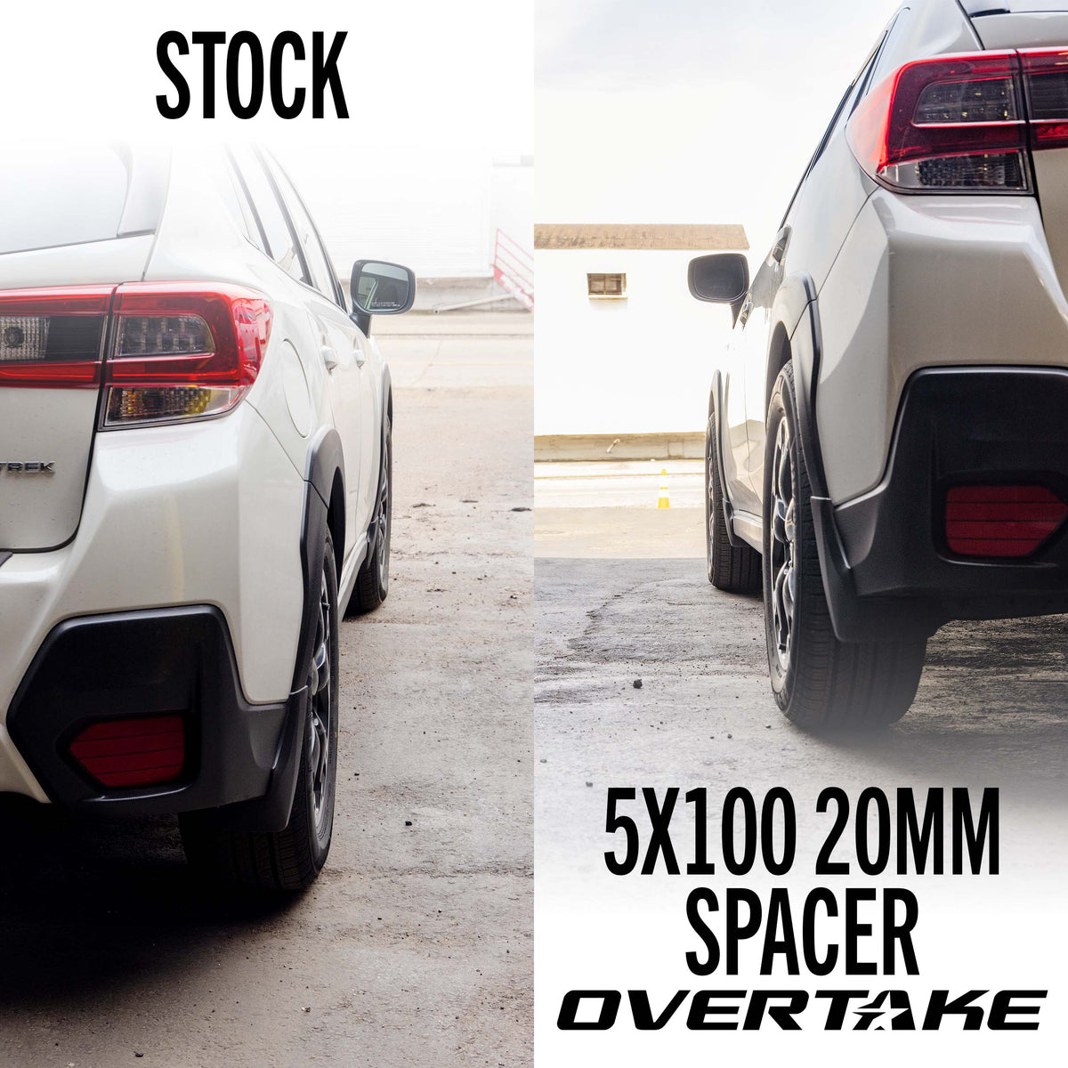 Overtake Bolt-On Wheel Spacers 5x100 20mm