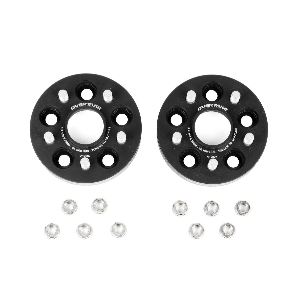 Overtake Bolt-On Wheel Spacers 5x100