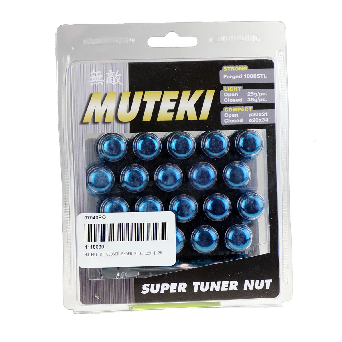 Muteki Super Tuner Closed-End Lug Nut Set