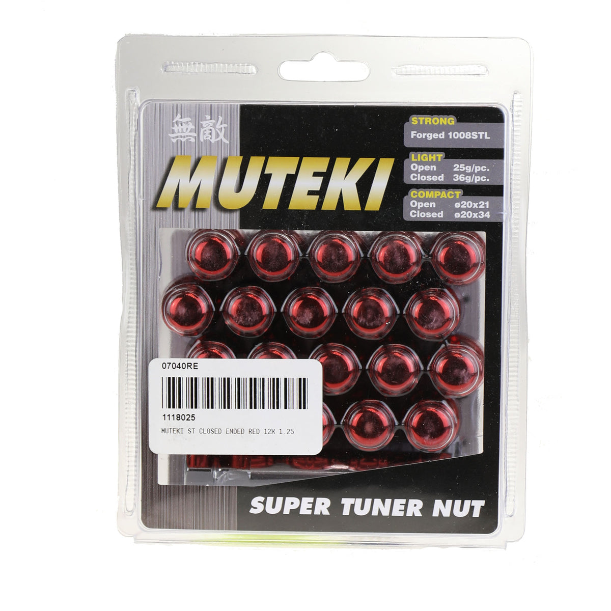 Muteki Super Tuner Closed-End Lug Nut Set