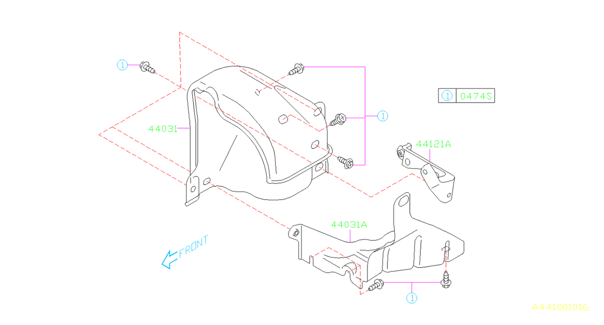 Subaru Lower Turbo Heat Shield Bracket 2002-2014 WRX/2004-2021 STI