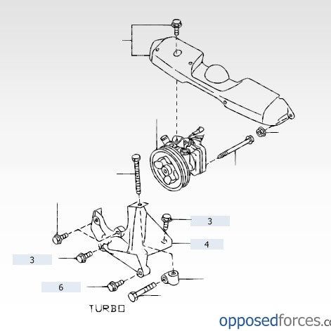 Subaru Power Steering Mounting Nut 2002-2020 WRX / STI - FastWRX.com