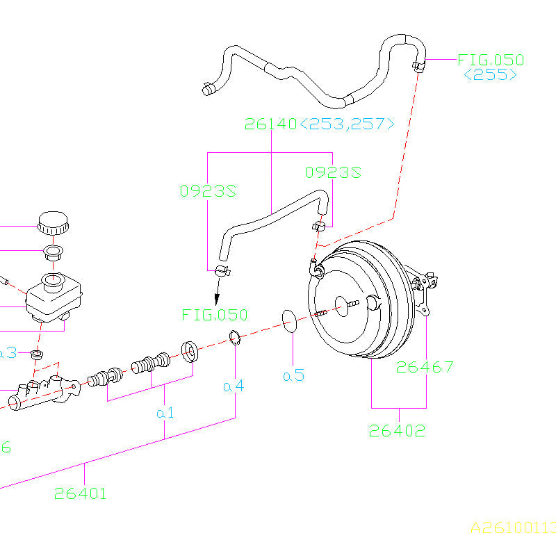 Subaru Brake Booster Hose 2008-2014 WRX