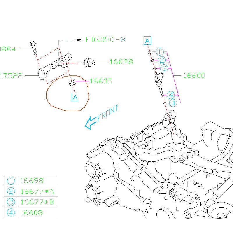 Subaru Direct Injector Clip 2015-2021 WRX