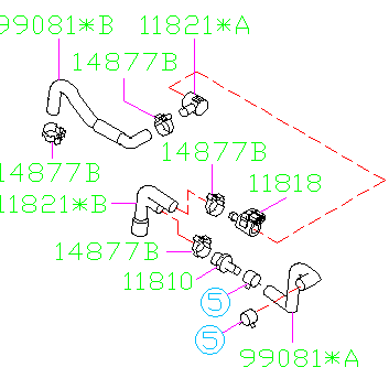 Subaru OEM PCV Assembly 2010-2014 WRX