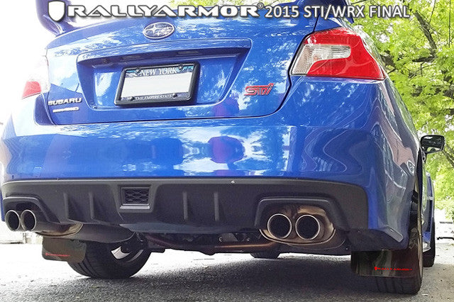 Rally Armor UR Mud Flaps 2015 2021 WRX STI FastWRX