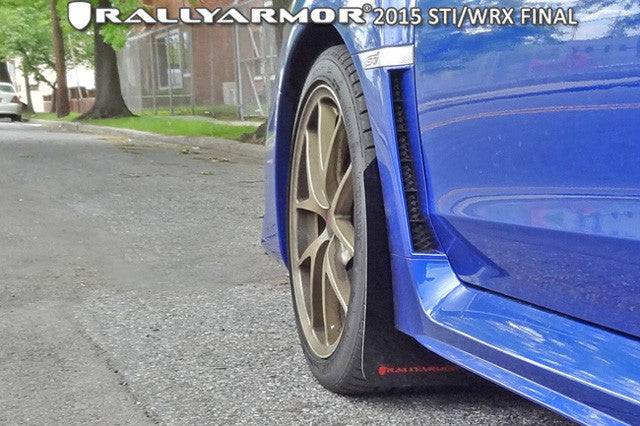 Rally Armor UR Mud Flaps 2015 2021 WRX STI FastWRX