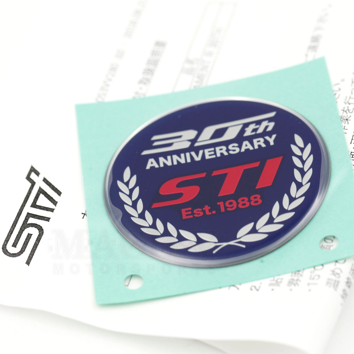 Subaru STI 30th Anniversary Badge