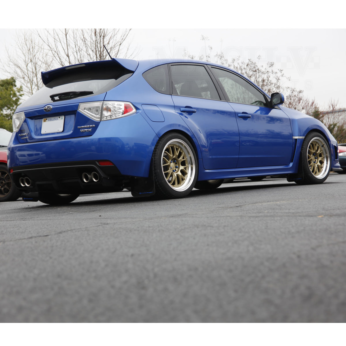 Rota MXR 18x9.5 Gold WITH polished lip on 2013 WRX