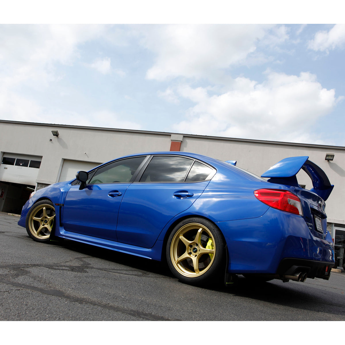 Mach V 18x9.5 Wicked Awesome Gold on WRB 2018 STI