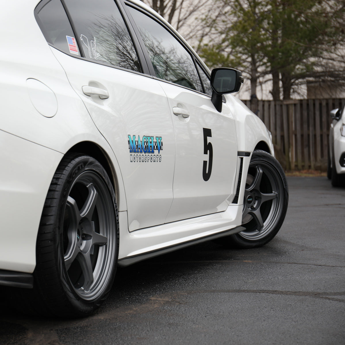 Mach V 18x9.5 Wicked Awesome Storm Gray on 2015 WRX