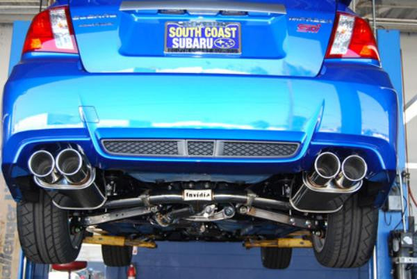 Invidia Q300 Cat Back Exhaust System 2011 2014 WRX STI Sedan
