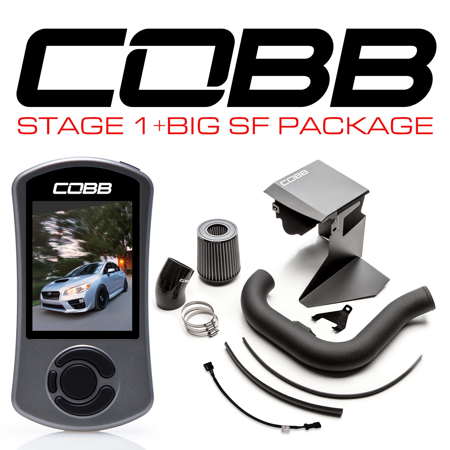 Cobb Stage 1+ Big SF Power Package with AccessPort V3 2015-2021 WRX