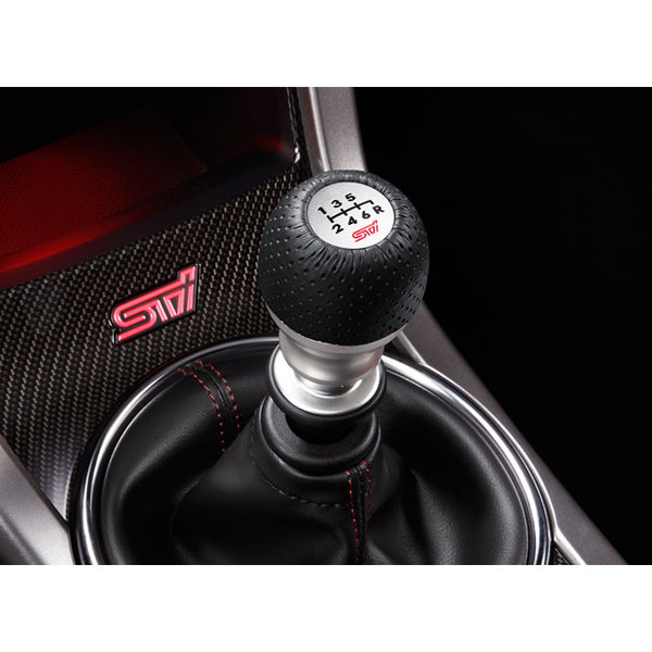 gear knob car STi Leather/Aluminum Shift Knob - 6MT