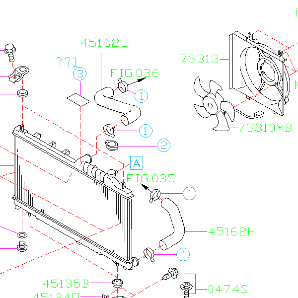 Subaru OEM Radiator Hose Clamp Kit