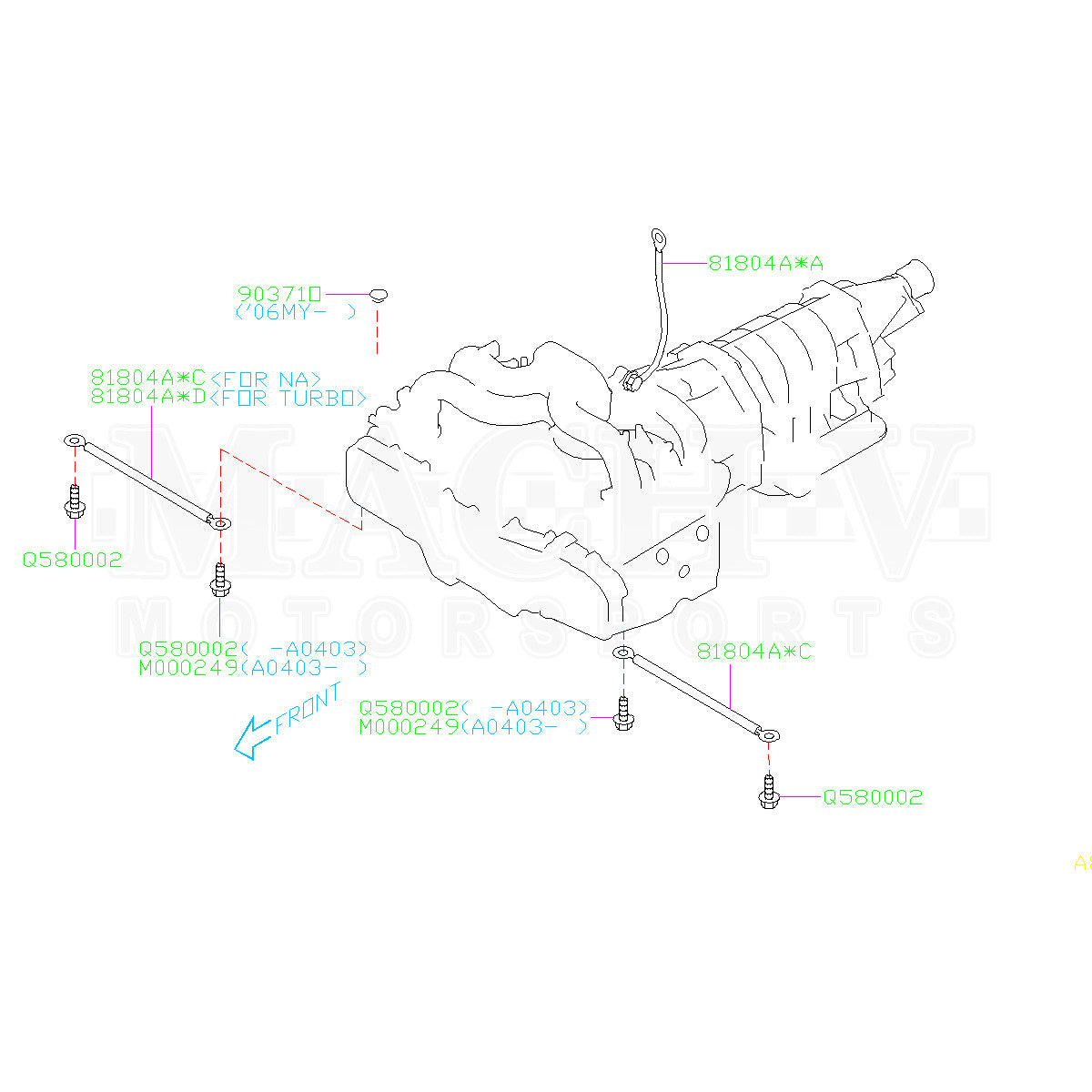 GOING UNDER GROUND / OReTABI 2014～15 Subaru OEM Grounding Strap 2008-2021 WRX/STI - FastWRX.com